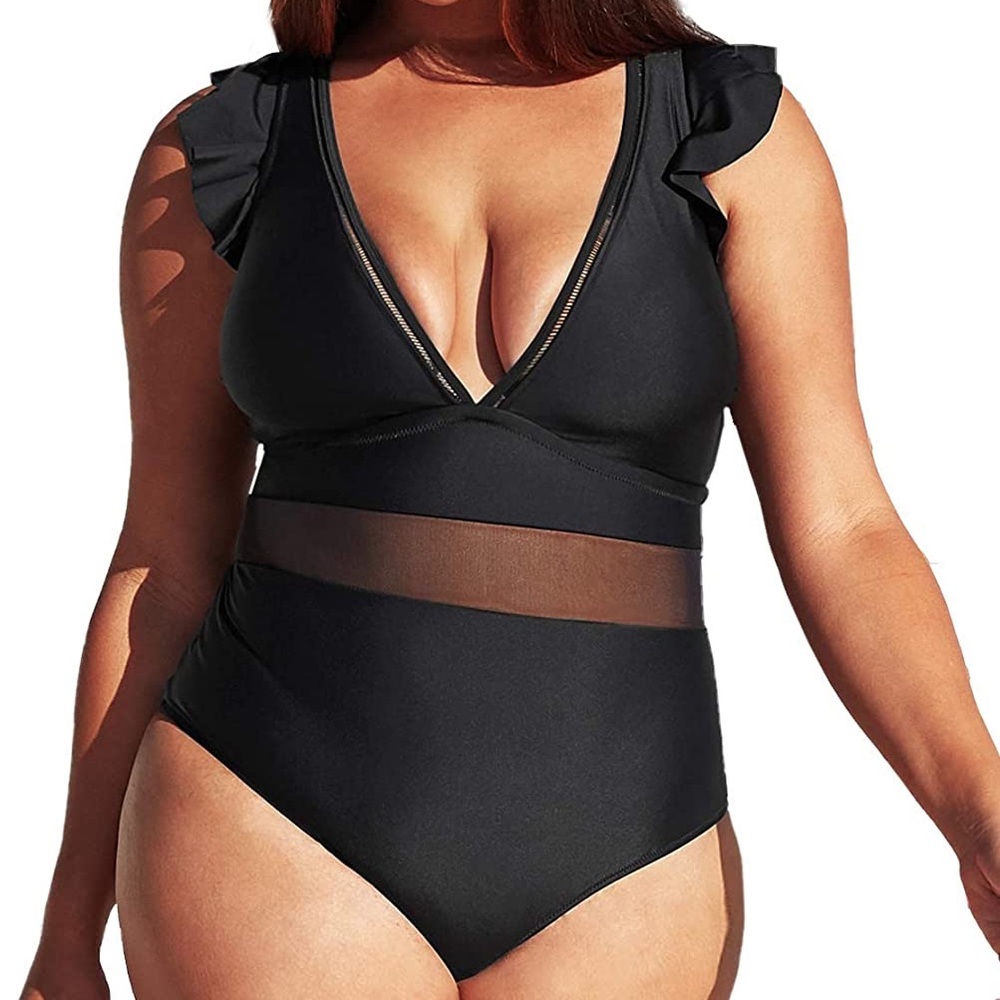 BRAND NEW cupshe 2x black bathing suit